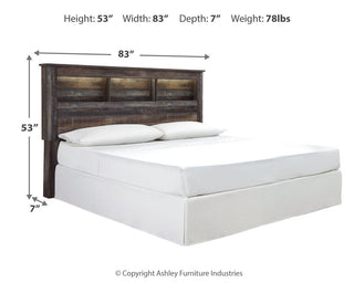 Drystan Bookcase Headboard - King/California King