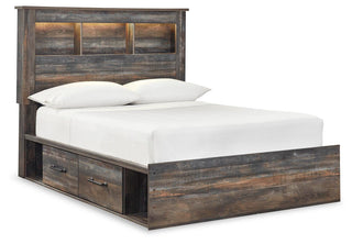 Drystan Bookcase Bed with 4 Storage Drawers - Full