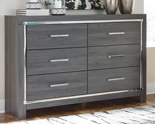 Lodanna King Upholstered Panel Bed, Dresser, Chest and 2 Nightstands