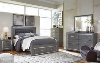 Lodanna Panel Bed with 2 Storage Drawers - Queen