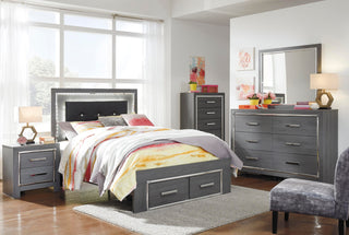 Lodanna Queen Panel Bed with 2 Storage Drawers