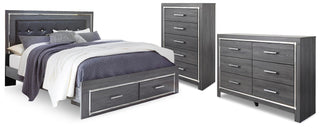 Lodanna King Storage Bed, Dresser and Chest