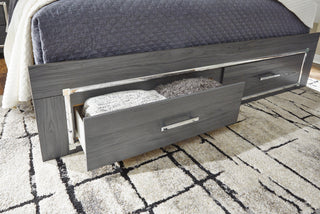 Lodanna King Upholstered Storage Bed, Dresser, Mirror, Chest and 2 Nightstands