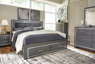 Lodanna Queen Panel Bed with 2 Storage Drawers