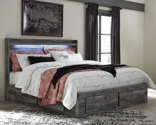 Baystorm King Storage Bed, Dresser, Mirror, Chest and Nightstand