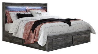Baystorm Panel Bed with 4 Storage Drawers - King