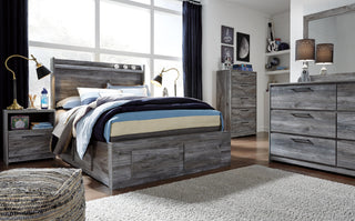 Baystorm Panel Bed with 4 Storage Drawers - Full