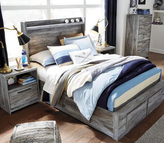Baystorm Queen Panel Bed with 4 Storage Drawers