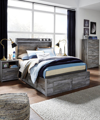 Baystorm Panel Bed with 4 Storage Drawers - Full