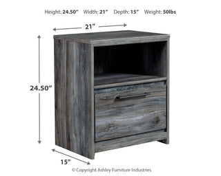 Baystorm King Panel Storage Bed, Dresser, Mirror, Chest and Nightstand