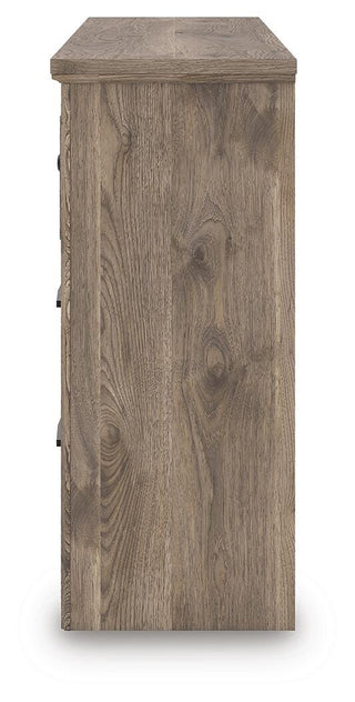 Rusticott Queen Poster Bed, Dresser and Nightstand