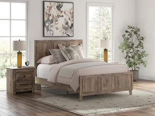 Rusticott Queen Panel Bed, Dresser and Mirror