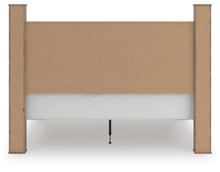 Rusticott King Poster Bed, Dresser and Nightstand