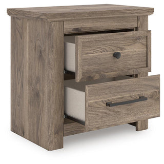 Rusticott King Panel Bed, Dresser, Mirror and Nightstand