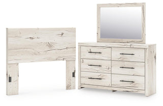 Lawroy Full Panel Headboard, Dresser and Mirror