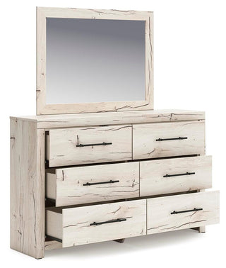 Lawroy King Panel Storage Bed, Dresser and Mirror