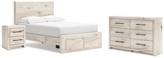 Lawroy Full Storage Bed, Dresser and Nightstand