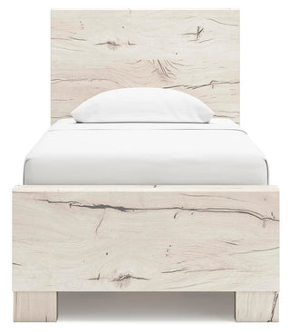 Lawroy Twin Panel Bed with Storage and Nightstand