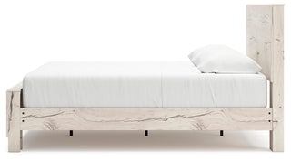 Lawroy King Panel Bed with Storage, Dresser and Mirror