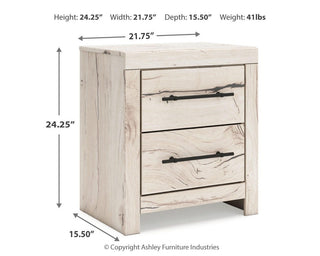 Lawroy Twin Panel Bed with Storage and Nightstand