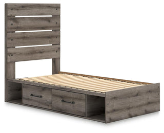 Graystorm Queen Panel Storage Bed