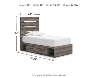 Graystorm Queen Panel Storage Bed