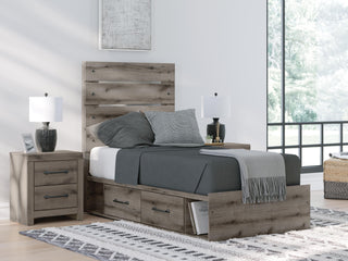 Graystorm Queen Panel Storage Bed