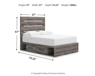 Graystorm Queen Panel Storage Bed