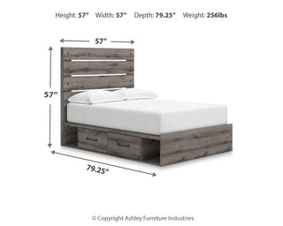 Graystorm Queen Panel Bed with Storage