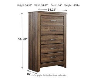 Juararo King Poster Bed, Chest and Nightstand