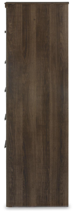 Juararo California King Panel Bed, Dresser, Chest and Nightstand