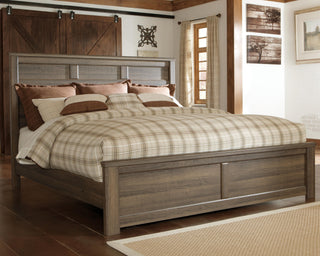 Juararo King Panel Bed and 2 Nightstands