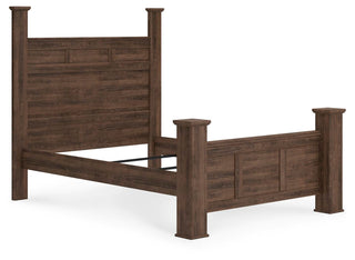 Juararo Queen Poster Bed, Dresser, Mirror, Chest and 2 Nightstands