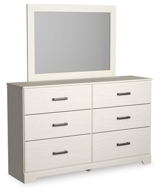 Stelsie King Panel Bed, Dresser, Mirror and Nightstand