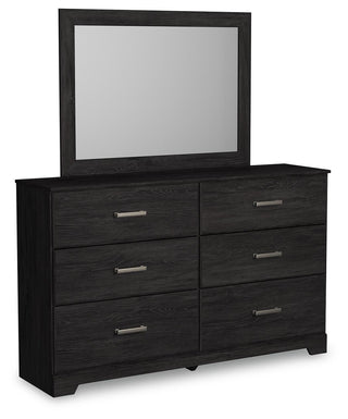 Belachime King Panel Bed, Dresser, Mirror, and Nightstand