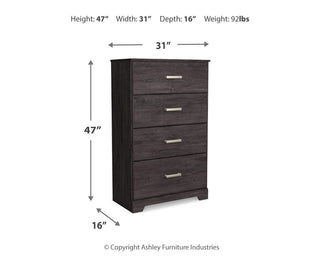 Belachime Full Panel Bed, Dresser, Chest and 2 Nightstands