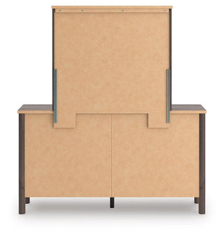 Pamytta Queen Upholstered Panel Bed, Dresser and Mirror