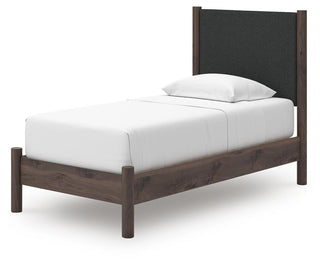 Pamytta Queen Upholstered Panel Platform Bed