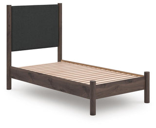 Pamytta Queen Upholstered Panel Platform Bed