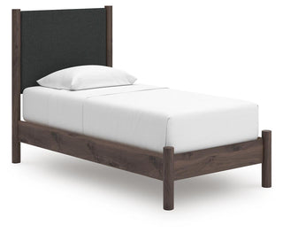 Pamytta Queen Upholstered Panel Platform Bed