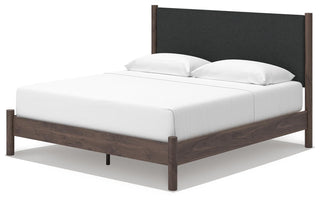 Pamytta Queen Upholstered Panel Platform Bed