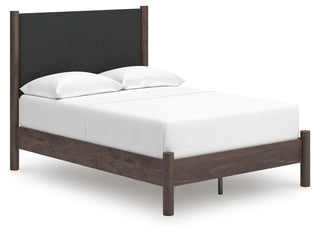 Pamytta Queen Upholstered Panel Platform Bed