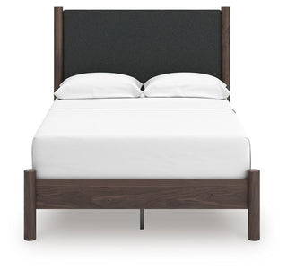 Pamytta Queen Upholstered Panel Platform Bed