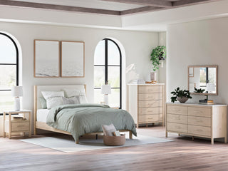 Cadmori Upholstered Panel Bed - Queen