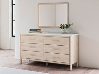 Cadmori Queen Panel Bed, Dresser, Mirror and Nightstand