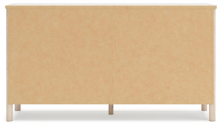 Cadmori King Upholstered Panel Bed, Dresser and Nightstand