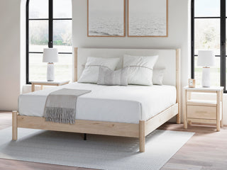 Cadmori Queen Upholstered Panel Bed