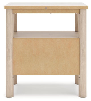 Cadmori King Upholstered Panel Bed, Dresser and Nightstand