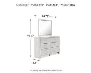 Altyra Queen Panel Storage Bed, Dresser, Mirror and Chest