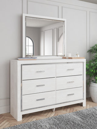 Altyra Full Upholstered Panel Bed, Dresser, Mirror, Chest and Nightstand